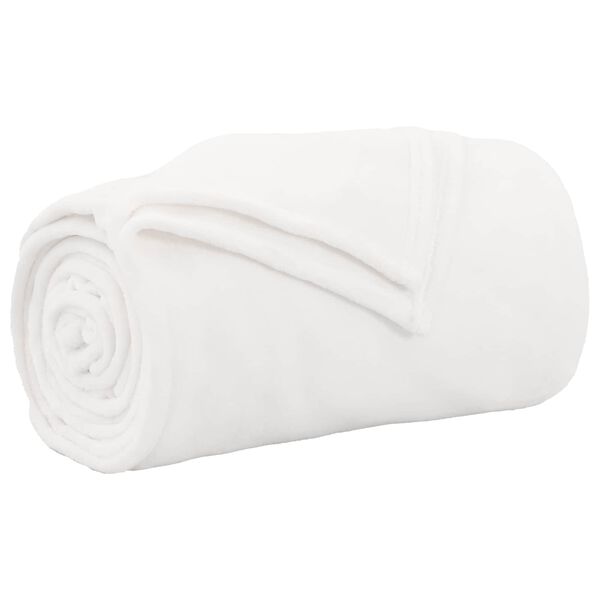 vidaXL Wohndecken 6 St&uuml;ck Wei&szlig; 130 x 150 cm Fleece