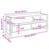 vidaXL TV-Schrank 120x35x45 cm Massivholz Honigfarben
