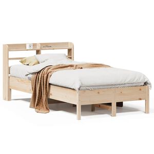 vidaXL Massivholzbett ohne Matratze 75x190 cm Kiefernholz