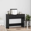 vidaXL Kosmetiktisch mit Spiegel Schwarz Eichen-Optik 100 x 45 x 76 cm