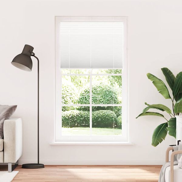 vidaXL Plissee Wei&szlig; 105x200 cm Stoffbreite 104,4 cm Polyester