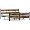 vidaXL Metallbett ohne Matratze R&auml;uchereiche 193x203 cm