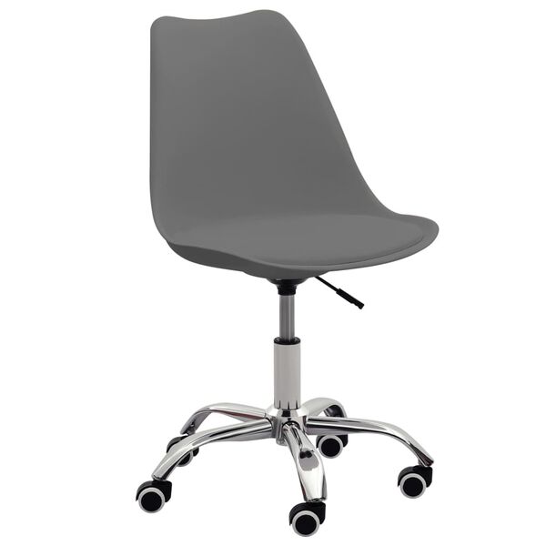vidaXL Esszimmerst&uuml;hle 4 Stk. Grau Kunstleder