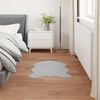 vidaXL Kunstfell Hasen Teppich Olite Grau 80 x 120 cm Polyester