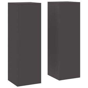 vidaXL Pflanzenst&auml;nder 2 pcs Schwarz 24 x 24 x 75 cm Stahl