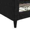 vidaXL Tagesbett Schwarz 100x200 cm Stoff