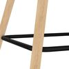 vidaXL Barst&uuml;hle 2 Stk. Drehbar Schwarz Stoff