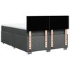 vidaXL Boxspringbett mit Matratze Dunkelgrau 160x200 cm Stoff