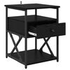 vidaXL Nachttisch Schwarz Eichen-Optik 40 x 42 x 55 cm Holzwerkstoff