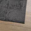 vidaXL Teppich IZA Kurzflor Skandi-Stil Anthrazit 160x230 cm