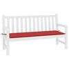 vidaXL Gartenbank-Auflage Rot 200x50x4 cm Oxford-Gewebe