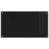 vidaXL K&uuml;chenr&uuml;ckwand Schwarz 90 x 50 cm Geh&auml;rtetes Glas