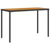 vidaXL 5-tlg. Garten-Essgruppe mit Kissen Schwarz Poly Rattan
