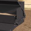vidaXL H&uuml;hnertretfeeder Schwarz 50 x 40 x 29 cm Kaltgewalzter Stahl