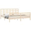 vidaXL Massivholzbett mit Kopfteil 200x200 cm