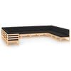 vidaXL 12-tlg. Garten-Lounge-Set mit Kissen Massivholz Kiefer