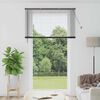 vidaXL Fensterjalousie mit Vorh&auml;ngen Schwarz Aluminium