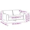 vidaXL 2-Sitzer-Sofa Cappuccino-Braun 120 cm Kunstleder