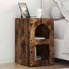 vidaXL Nachttisch Ger&auml;ucherte Eiche 29,5 x 33,5 x 50 cm Holzwerkstoff