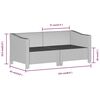 vidaXL 6-tlg. Garten-Lounge-Set mit Kissen Grau Poly Rattan