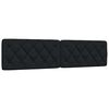 vidaXL Bett mit Matratze Schwarz 200x200 cm Stoff