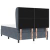 vidaXL Boxspringbett mit Matratze Dunkelgrau 200 x 160 cm Polyester