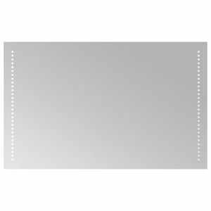 vidaXL LED-Badezimmerspiegel Transparent 80 x 50 cm Geh&auml;rtetes Glas