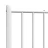 vidaXL Ersatz-Kopfteil Metall Wei&szlig; 90 cm