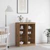 vidaXL LED-Sideboard Artisan-Eiche 41 x 37 x 100 cm Holzwerkstoff