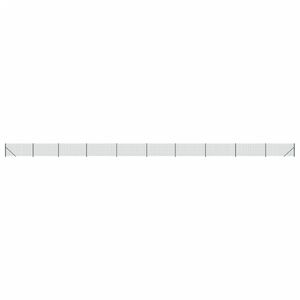 vidaXL Maschendrahtzaun mit Bodenflansch Gr&uuml;n 0,8x25 m