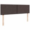 vidaXL Ottoman-Bett mit Matratze Dunkelbraun 140x200 cm Stoff
