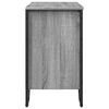 vidaXL Waschbeckenunterschrank Grau Sonoma 60x35x60 cm Holzwerkstoff
