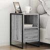 vidaXL Nachttisch Graues Sonoma 39,5 x 30 x 50 cm Holzwerkstoff