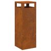 vidaXL Feuerstelle Braun 35 x 35 x 100 cm Stahl