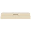 vidaXL Aufbewahrungsbett mit Matratze Creme 90 x 190 cm Polyester