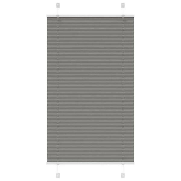 vidaXL Plissee Anthrazit 80x100 cm Stoffbreite 79,4 cm Polyester