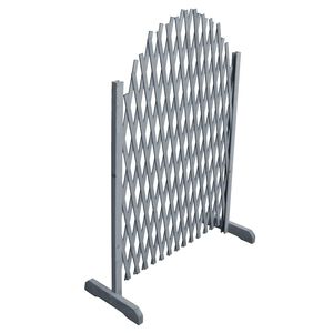 vidaXL Rankgitter Massivholz Tanne 1,8x1 m Grau