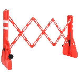 vidaXL Absperrgitter Faltbar Rot 210x50x105 cm