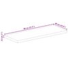 vidaXL Tischplatte 80x60x2,5 cm Rechteckig Altholz Massiv