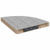 vidaXL Eck-Schweberegal Betongrau 35x35x3,8 cm MDF