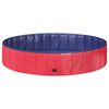 vidaXL Faltbares Hundeschwimmbecken Rot und Blau &Oslash; 160 x 30 cm PVC