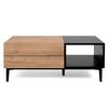 Finori Couchtisch Nola 55A Artisan-Eiche und Schwarz
