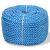 vidaXL Polypropylenseil 10 mm 100 m Blau