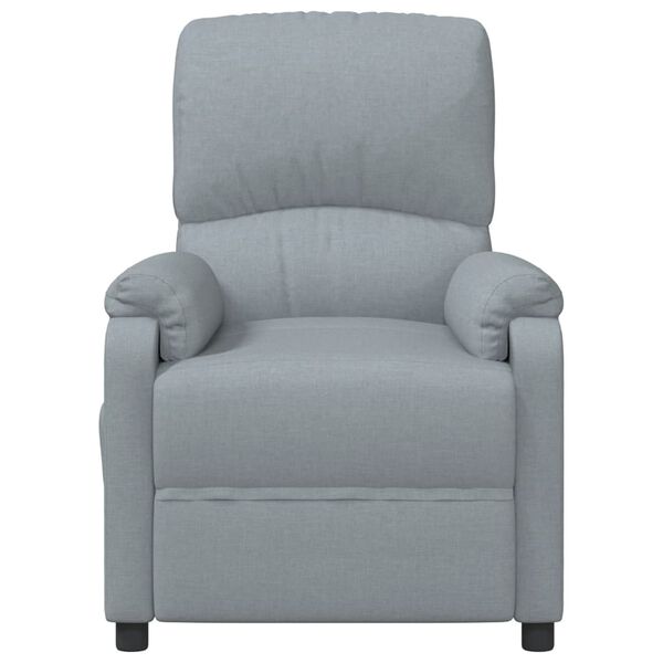 vidaXL Massagesessel Hellgrau Stoff