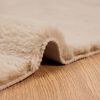 vidaXL Kunstfell Hasen Teppich Olite Taupe 60 x 110 cm Polyester
