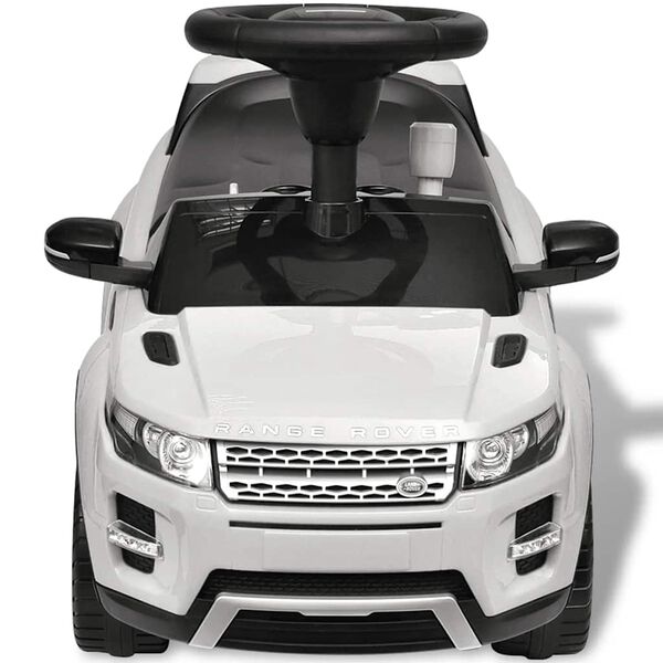 Land Rover 348 Kinder-Rutschauto mit Musik Wei&szlig;
