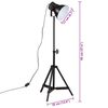 vidaXL Stehleuchte 25 W Schwarz 35x35x65/95 cm E27
