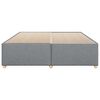 vidaXL Bettgestell ohne Matratze Hellgrau 200x200 cm Stoff
