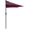 vidaXL Garten-Sonnenschirm Bordeauxrot 294 x 150 x 224 cm