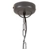 vidaXL H&auml;ngelampe Industrie-Stil Grau Eisen & Massivholz 46 cm E27
